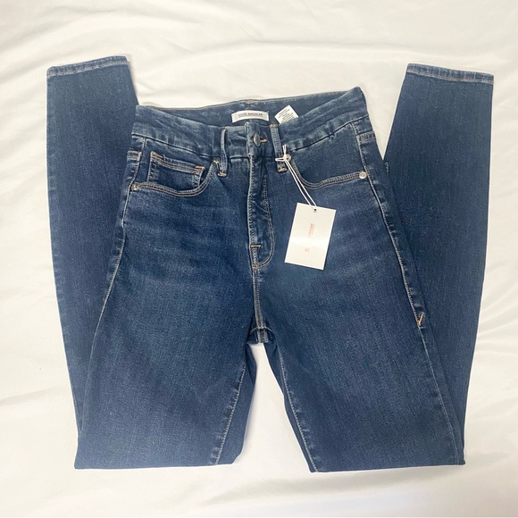 Good American Denim - Good American Good Legs Crop Distressed Skinny Jeans NWT